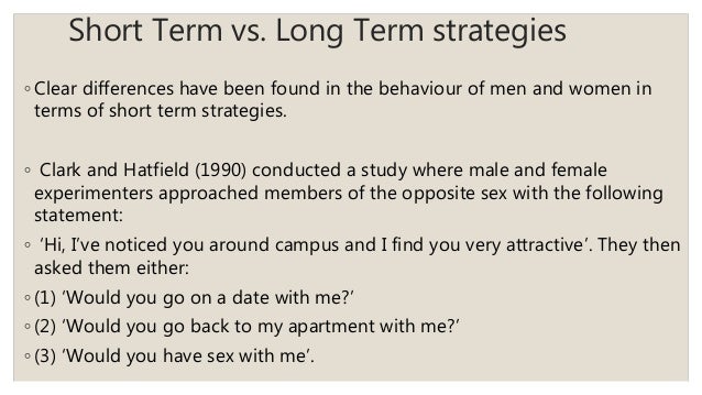 male long term sexual selection Stories of sexual intrique